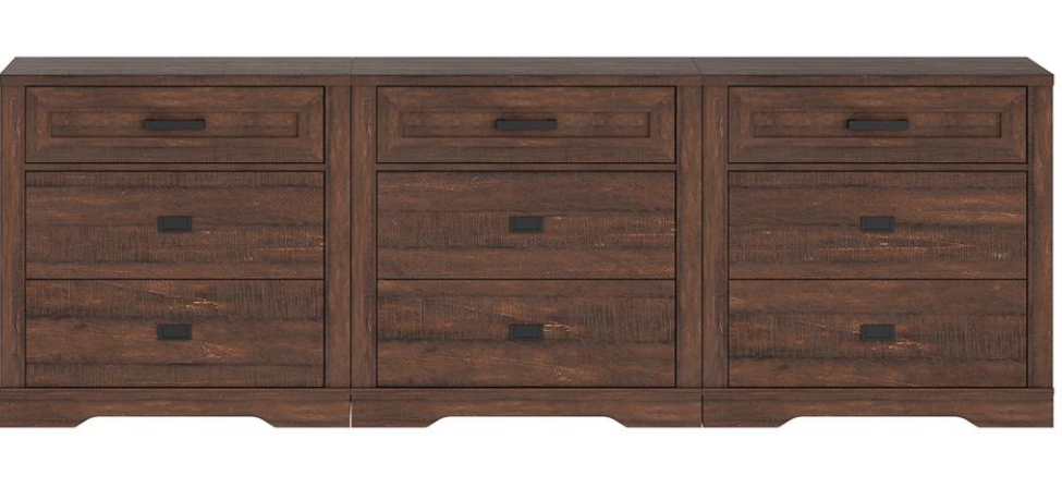 Official CPSC recall product image: Recalled Laziza Dresser – dark brown
